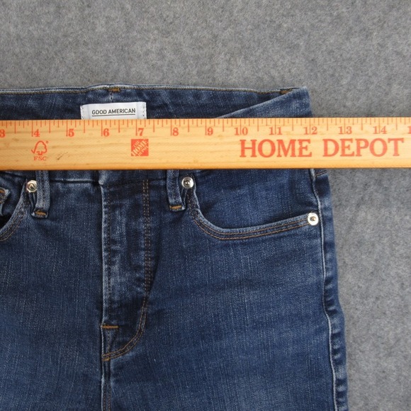 GOOD AMERICAN Good Legs High Rise Skinny Jeans Blue Wash Size 2/26 - Picture 3 of 13